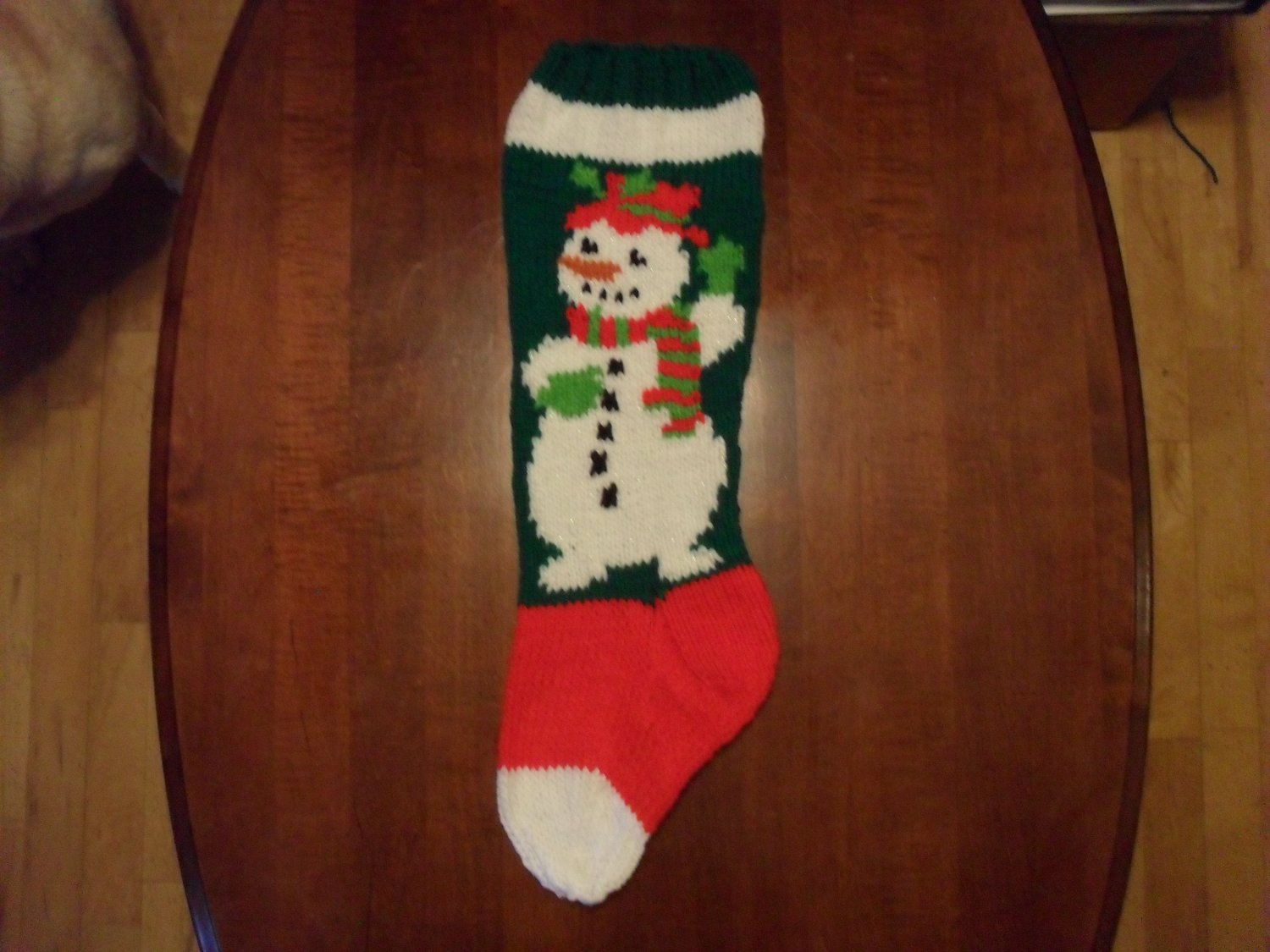 Handcrafted/Hand Made Heritage Knit Christmas Stocking - Sparkling ...