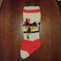 Handcrafted/Hand Made Heritage Knit Christmas Stocking - Western Saddle (Item #54)