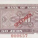 1962 Korean 50 JEON
