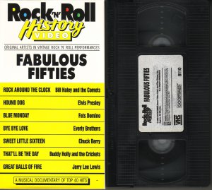 ROCK N ROLL HISTORY VIDEO Rock & Roll FABULOUS FIFTIES 50's Rare!! VHS