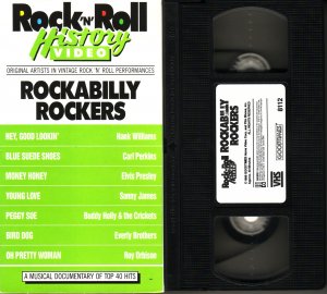 ROCK N ROLL HISTORY VIDEO Rock & Roll ROCKABILLY ROCKERS Elvis Presley RARE vhs