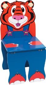 Hand Painted Childrens Tiger Chair