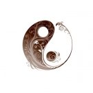 Brown Leafy Yin Yang