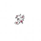 Pink rose Skull