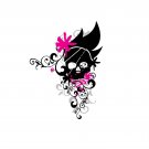 Pink and Black skull
