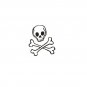 Comic Skull and cross bone