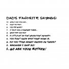 Dad's Favorite Sayings