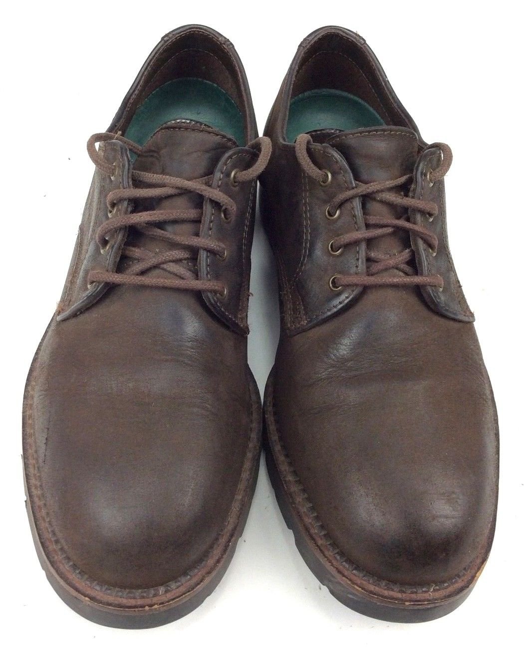 Men's H.S. TRASK Brown Nubuck Bozeman Montana Leather Oxfords Size 7