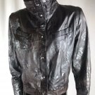 Womens Tadmor Leather Coat Embossed Rose Design Daniel D Hiver Made In Israel