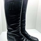Vintage Lee Kee Kowloon Custom Riding Boots Size 8 B Black Over Calf Shoes