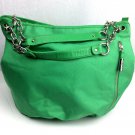 BODHI Green Canvas w/black Leather Trim XL Handbag/tote