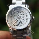 Luxury Skeleton Dial Men's Auto Mechanical Wrist Watch Steel Nice Xmas Gift New