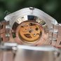 Luxury Skeleton Auto /Wind Up Mechanical Men's Wrist Watch Black Dial