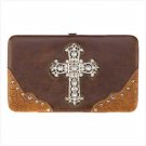 JEWELED CROSS FASHION WALLET