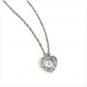 Silver Heart Pendant Watch