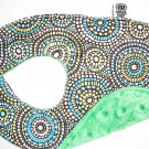 Circle Minky Infant Baby Bib