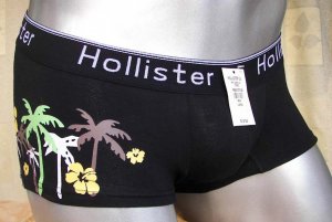N606 HOli HOT SEXY MENS BOXER BRIEFS CONTOURED POUCH BLACK