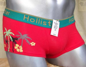 N606 HOli HOT SEXY MENS BOXER BRIEFS CONTOURED POUCH RED