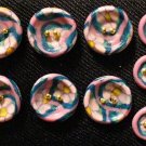 Button Set # 1 Polymer Clay Button Set of 9 - handmade from Polymer Clay by Treasure Vallie