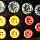 Button Set # 9 Polymer Clay Button Set of 11 - handmade from Polymer Clay by Treasure Vallie