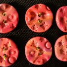 Button Set # 13 Polymer Clay Button Set of 6 - handmade from Polymer Clay by Treasure Vallie