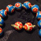 Set of 12 Beads # 7- Handmade from Polymer Clay by Treasure Vallie