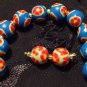 Set of 12 Beads # 7- Handmade from Polymer Clay by Treasure Vallie