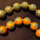 Set of 12 Beads # 37- Handmade from Polymer Clay by Treasure Vallie
