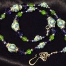 Sterling Silver Clasp Necklace # 5- Polymer Clay Beads handmade by Treasure Vallie