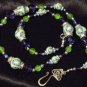 Sterling Silver Clasp Necklace # 5- Polymer Clay Beads handmade by Treasure Vallie
