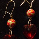 Sterling Silver Earrings # 8- Polymer Clay Beads handmade by Treasure Vallie
