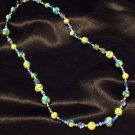 Sterling Silver Clasp Necklace # 2- Polymer Clay Beads handmade by Treasure Vallie