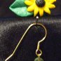 Large hook Earrings # 10- Polymer Clay Beads handmade by Treasure Vallie