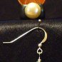 Sterling Silver Earrings # 11- Polymer Clay Beads handmade by Treasure Vallie