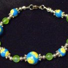 Bracelet # 1-Polymer Clay beads handmade by Treasure Vallie
