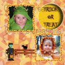 Halloween Digital Scrapbooking Kit 11x8.5