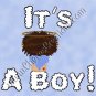 All It's A Boy Birth Announcement and Free Iron-on graphics U-Print