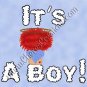 All It's A Boy Birth Announcement and Free Iron-on graphics U-Print