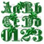 Fancy Green Alphabet Digital Scrapbook Kit