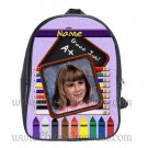 Personalized Purple Crayon Pencil Backpack XLarge