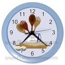 Kitchen Wall Clock 10" Diameter Plastic Frame and Face Cover Choice of 7 Colors