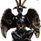 BLACK Baphomet Statue Goat Head God Wiccan Pagan  God Goddess Wicca Pagan