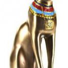 BAST GODDESS STATUE 9" Egyptian Goddess in CAT form BASTET Bronze Statue