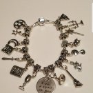 Wiccan Spiritual journey Bracelet Celtic Pagan Altar Tools charm bracelet
