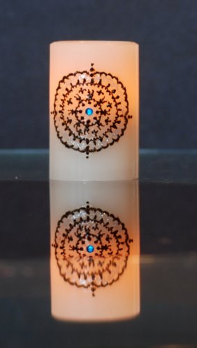 warli art candle 2