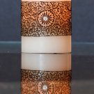 traditional henna design candle