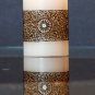traditional henna design candle