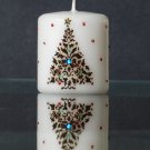 Xmas tree henna candle