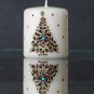 Xmas tree henna candle