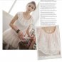 Elegant Lotus Flower Collar Elastic Waist Chiffon pink